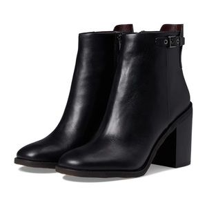 Franco Sarto Rivet Bootie Black Leather size 8.5 NWOB